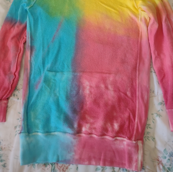 NWT VS PINK X Spiritual Gangster Tie Dye Hoodie Dress - Picture 12 of 13